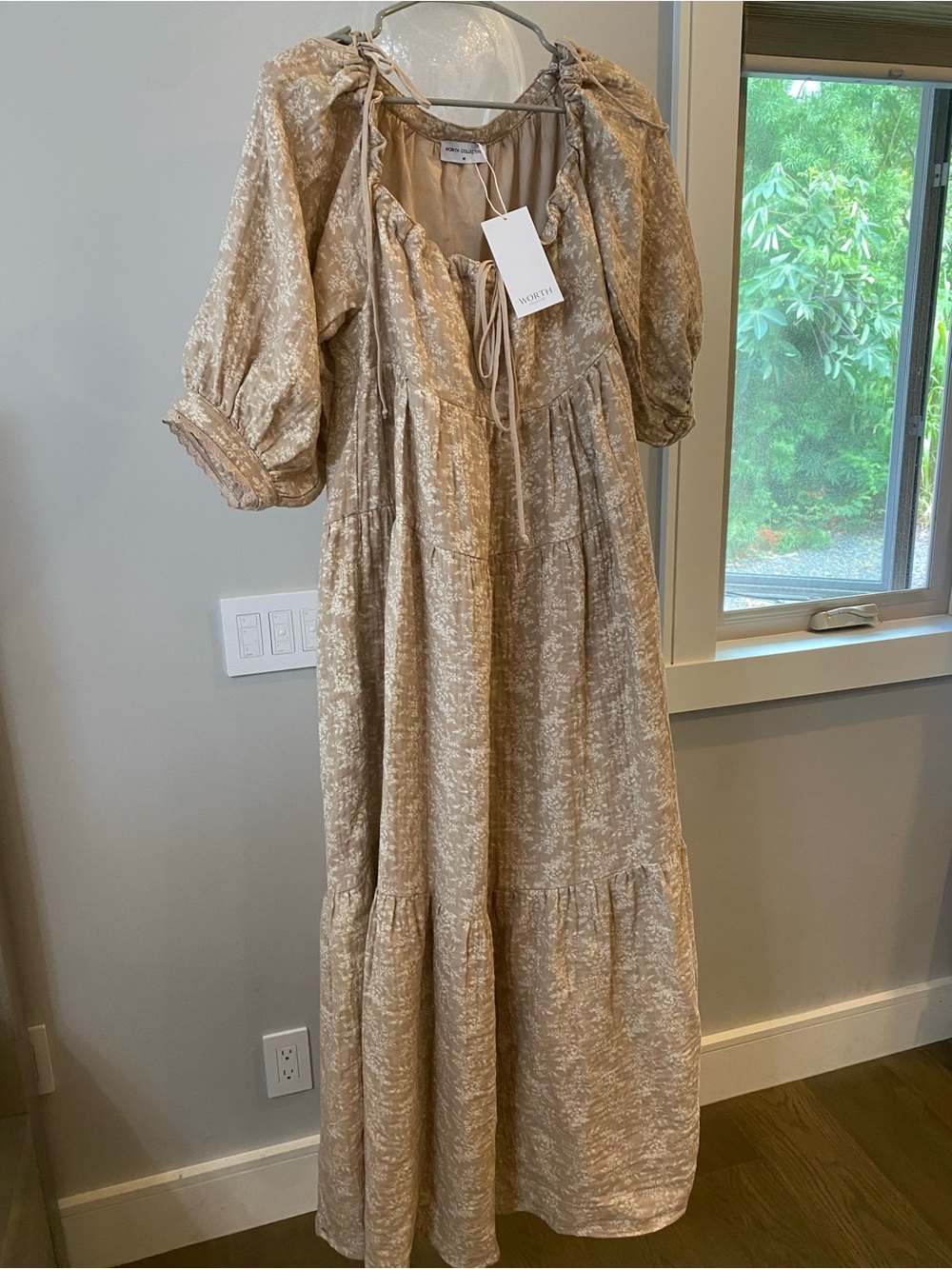 Cara 100% cotton Maxi Dress in Mocha - Picture 13 of 13